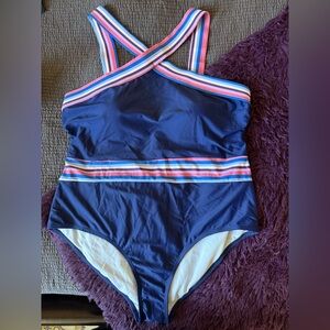 Meet.Curve multi-colored One- Piece Swimsuit Womens 2XL   NEW!